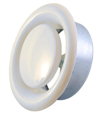 The E-SVF exhaust valve is manufactured from steel sheets and is powder coated f