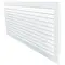Steel exhaust grille with fixed horizontal