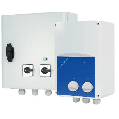 Single phase 230 VAC two-speed transformer controller