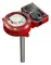 Optical duct smoke detector with automatic sensitivity adjustment, service alarm