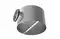 UPK3 - Plenum box for round diffuser