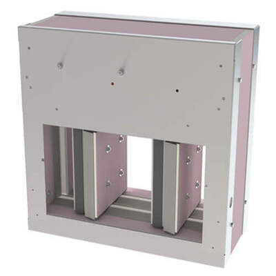 VL120 2L - Multi blade smoke evacuation damper 120' with 2 blades