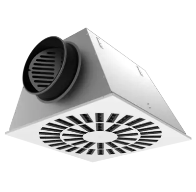 WT350 - Square steel swirl diffuser